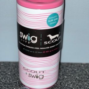 Swig Life scout inspired slim can coozie